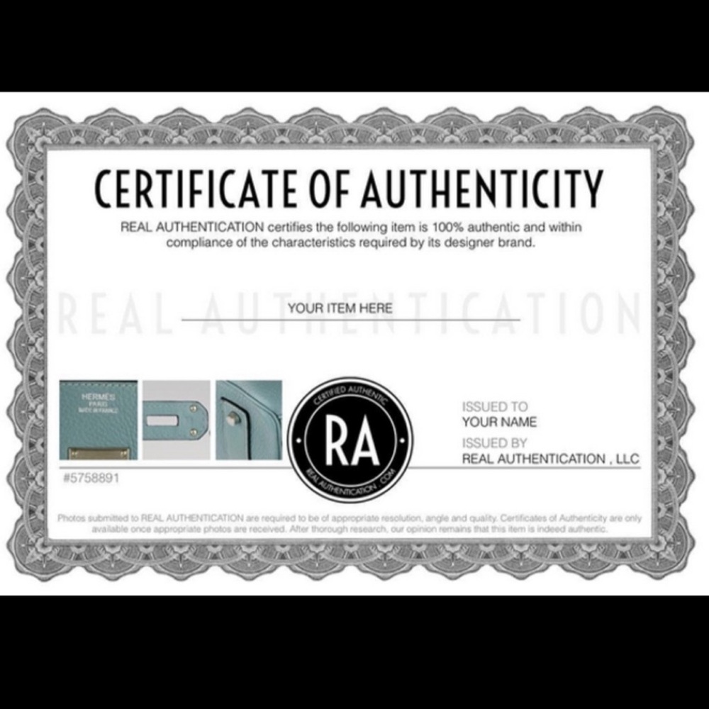 Luxury Certificate of Authentication